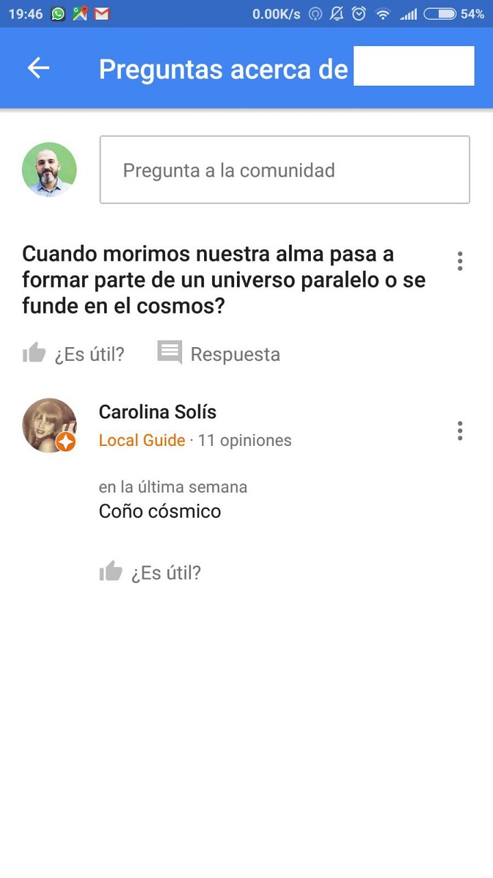 preguntas google maps