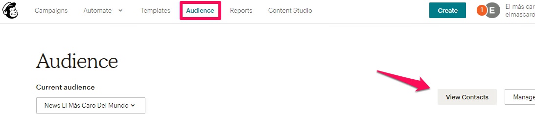 archivar varios contactos a la vez mailchimp