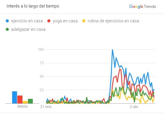 búsquedas hacer ejercicio en casa